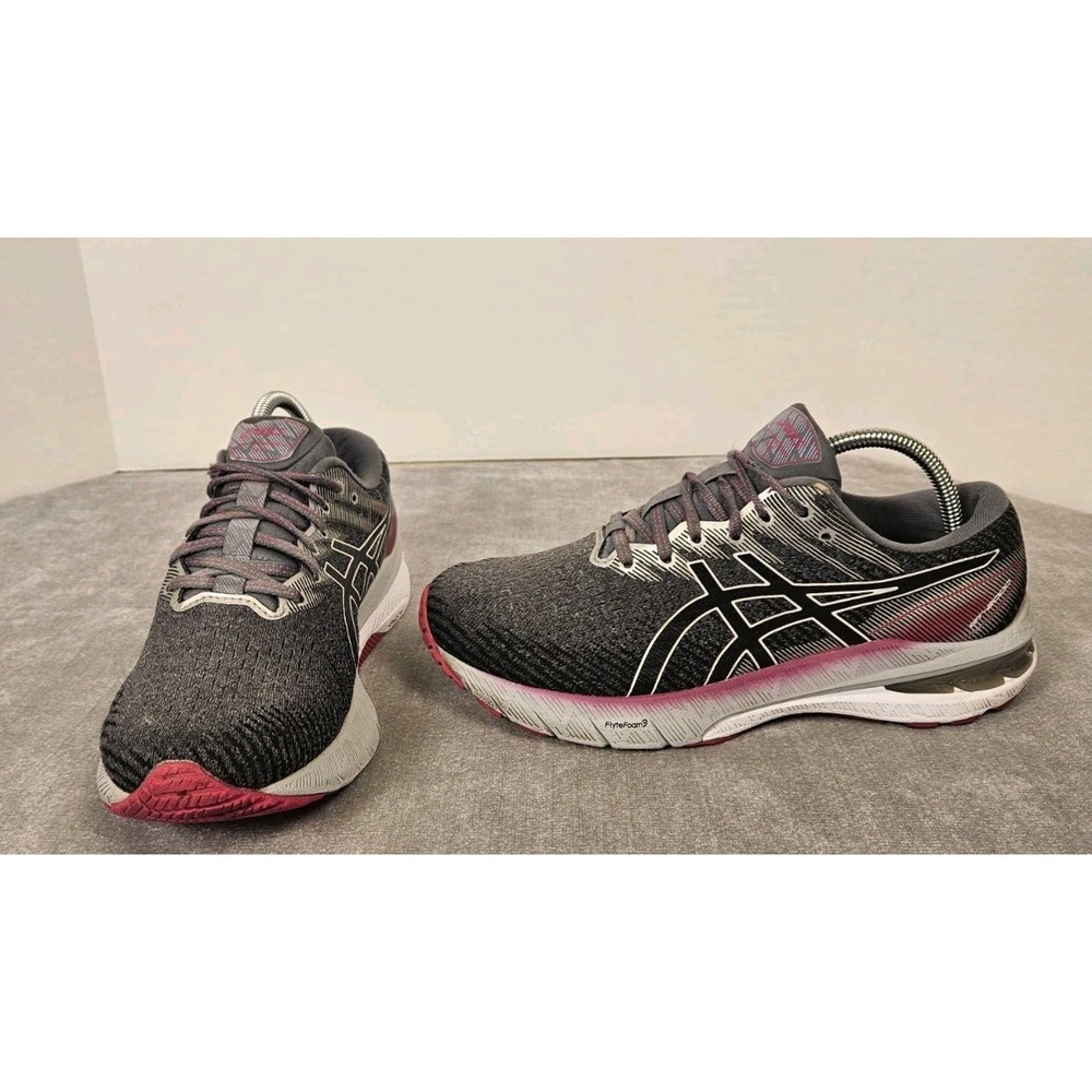 ASICS GT-2000 10 Womens 8.5 Wide Black Pink Running Shoes FlyteFoam 1012B044...